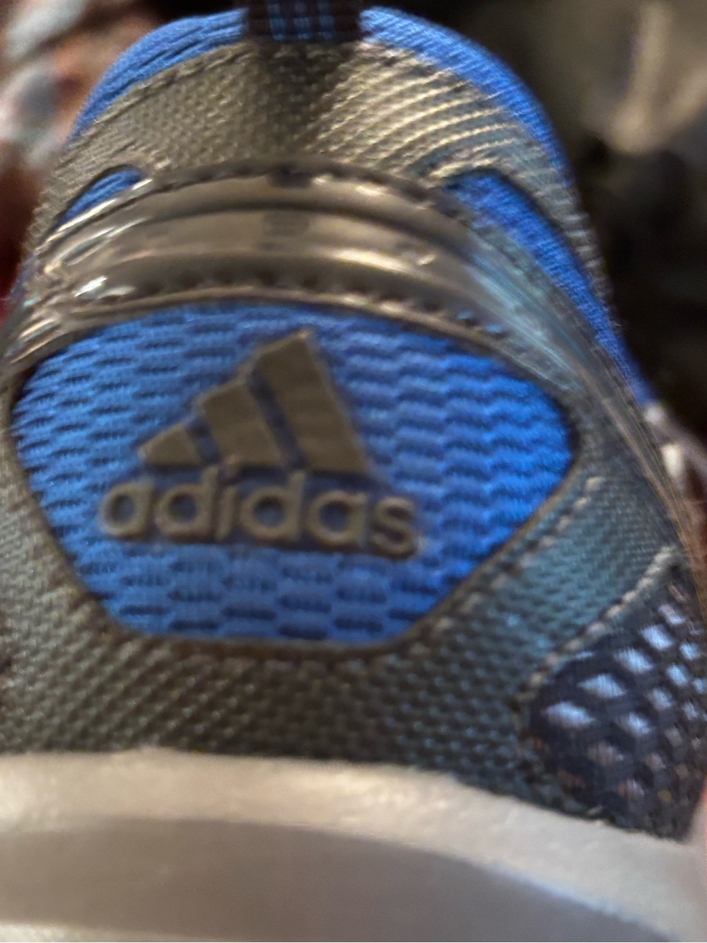 adidas Women’s Blue & Black Mesh Athletic Sneakers